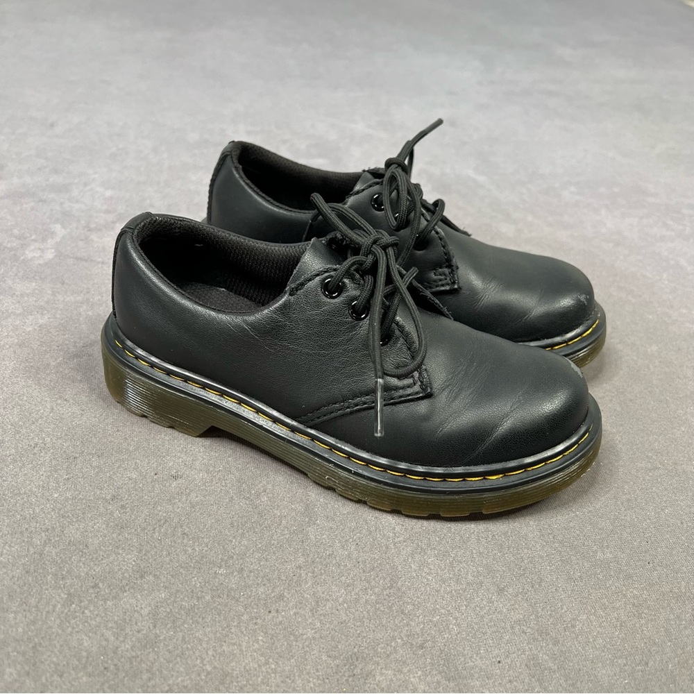 Doc Martens Black Leather Lace-Up Shoes